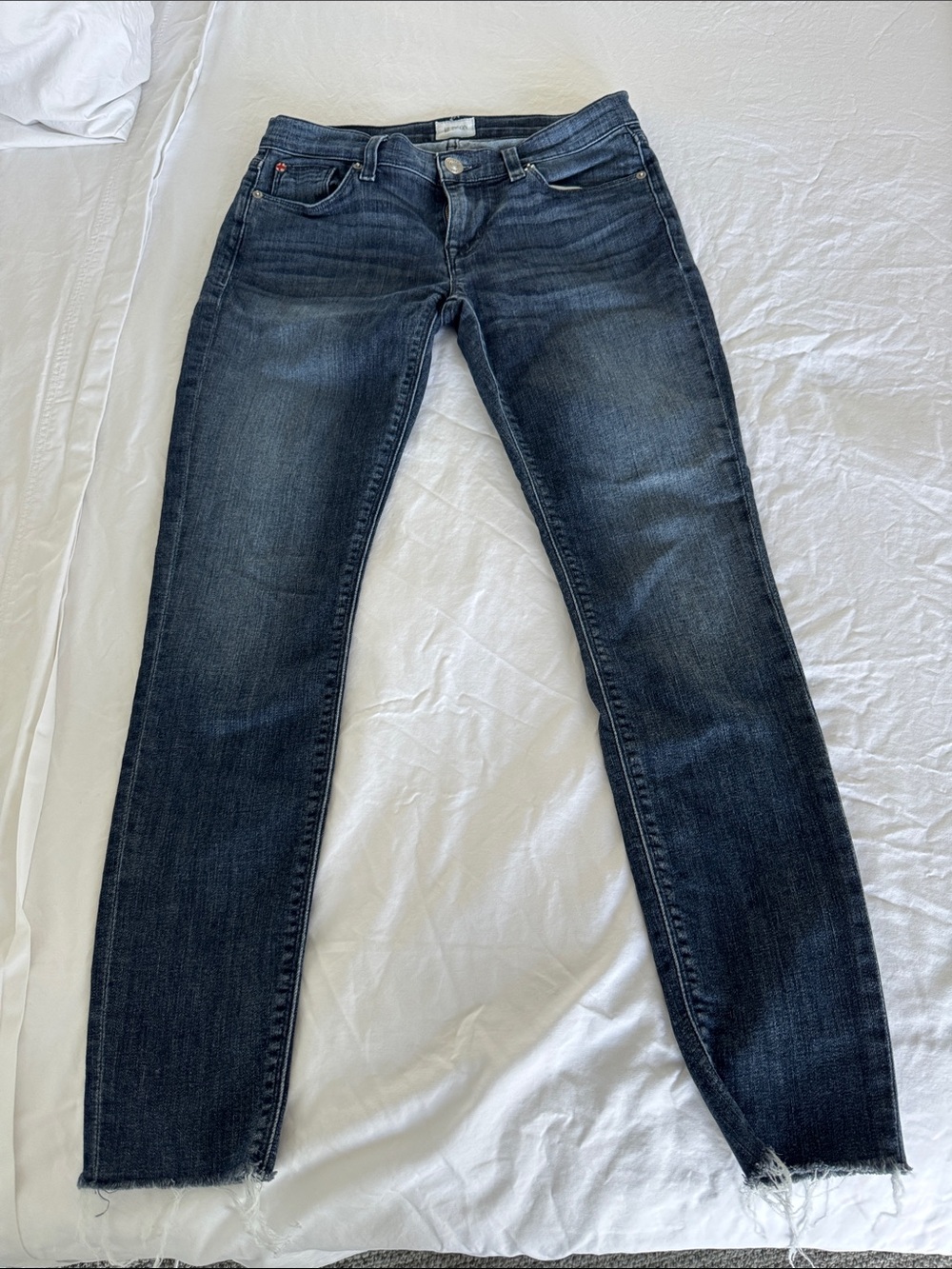 Hudson Dark Wash Women’s Slim Straight Jeans - Blue - 26